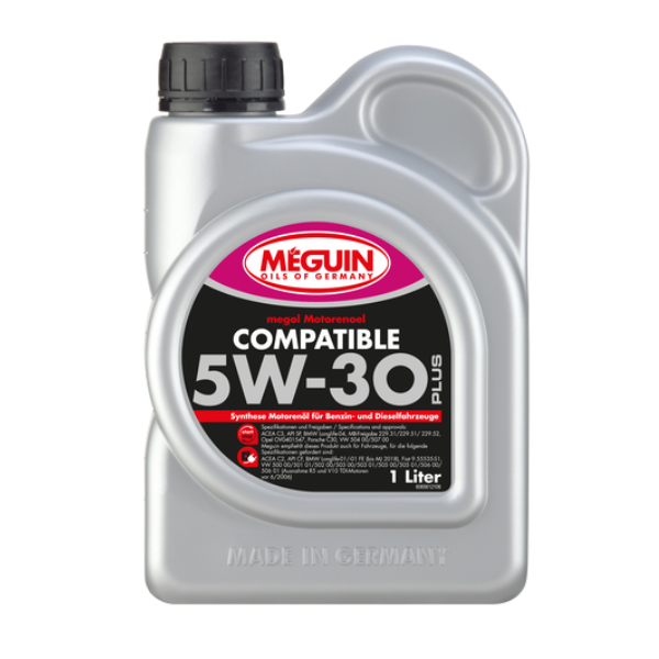 megu　3個 Ulei motor Megol Compatible SAE 5W-30 - 1L -